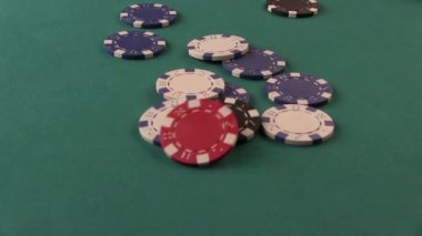 Poker fişleri Poker masada düşme