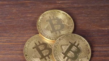 Bitcoin BTC metal paralar, sanal para