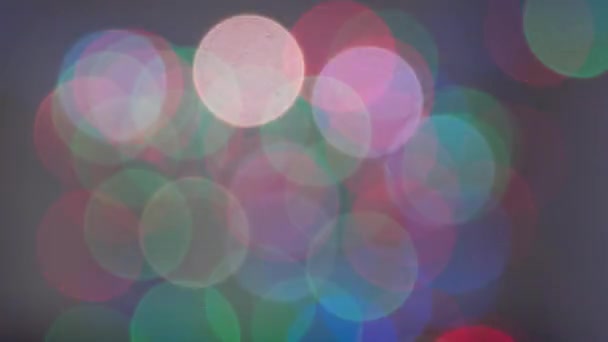 Fond de lumières floues multicolores hors foyer — Video