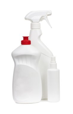 Cleaning equipment, detergent bottles and chemical cleaning supp clipart