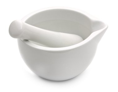 beyaz porselen havan pounder ve havaneli ayarla