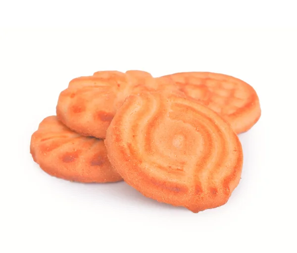Soubory cookie izolované na bílé — Stock fotografie