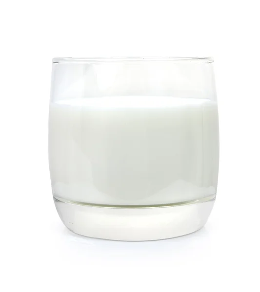 Glass of milk isolated on white. — Stock Photo, Image