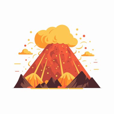 Volkan lav, duman ve ateşle püskürüyor; doğanın yıkıcı gücü sergileniyor