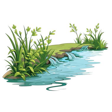 Bereketli, yeşil bitki örtüsü ve kayalık çıkıntılar arasında küçük bir dere kıvrılır. Küçük şelaleler akan sulara dökülüyor, huzurlu ve doğal bir ortam yaratıyor..