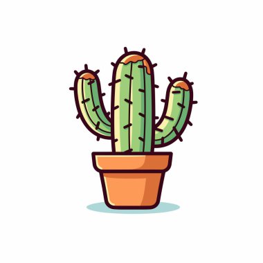 Birden fazla sapı olan canlı yeşil bir kaktüs, eşsiz dikenlerini sergileyerek bir terasotta tenceresinde oturur. Bu bitki çok az bakım ile evin içine doğanın dokunuşunu getiriyor..