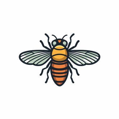 Bu resimde belirgin turuncu ve sarı çizgili bir bal arısı görülüyor. Kanatları ince detaylar sergiler, güneş ışığını yansıtır, doğadaki önemini vurgular..