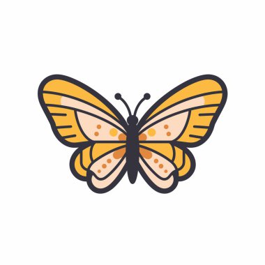 Canlı bir kelebek vurucu turuncu ve siyah kanatlarını nazikçe tüneyerek sergiler. Karmaşık desenler doğanın renk ve tasarım çeşitliliğini ve güzelliğini gösteriyor..