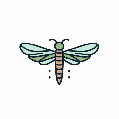 Bir yusufçuk şeffaf kanatlarıyla güzelce dinlenir. Karmaşık tasarımlar ve canlı renkler, temiz bir arkaplana karşı narin doğasını vurgular..