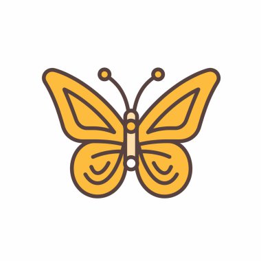 Canlı sarı bir kelebek yeşil bir yaprağın üzerinde duruyor, ayrıntılı kanatları ve hassas antenleriyle.