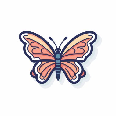 Canlı bir kelebek büyük turuncu ve mavi kanatlarıyla zarif bir şekilde çırpınır. Yumuşak bir zemine karşı karmaşık desenler sergiliyor, doğanın güzelliğini vurguluyor..