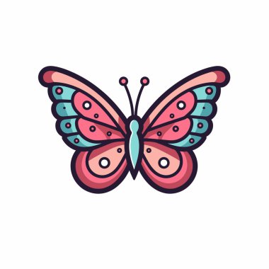 Canlı bir kelebek cesur renkler ve ayrıntılı desenler sergiler. Kanatları pembe ve mavinin tonlarını sergiliyor. Sanatsal yeteneği ve hayat dolu güzelliğiyle büyüleyici. Dekorasyon için mükemmel..