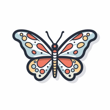 Bu canlı kelebek canlı renkler ve ayrıntılı desenler sergiliyor. Kanatları, basit bir arkaplana karşı durmasını sağlayan gölgelerin karışımını içerir..