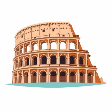 Roma 'daki ikonik kolezyum, açık mavi gökyüzü altında antik mimarisini sergiliyor. Turistler, ihtişamını ve tarihini takdir ederek tarihi eserlere hayranlık duyuyorlar..