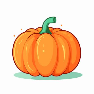 Canlı turuncu bir balkabağı parlak bir kapağı ve yeşil bir sapı vardır. Yuvarlak şekli ve pürüzsüz dokusu sonbahar ve mevsimsel şenliklerin sıcaklığını yansıtır..