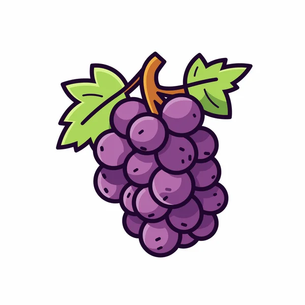 Üzerinde yeşil yapraklar olan canlı bir demet mor üzüm. Bu üzümler taze ve doğal tatlılığı sembolize ederek zengin renkler ve sağlıklı parlaklıklar sergiliyor. Atıştırmak için mükemmel..