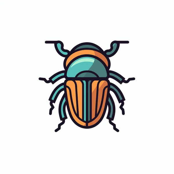 Çarpıcı mavi ve turuncu kabuklu canlı bir böcek minimalist bir altyapıya sahiptir. Karmaşık detayları doğanın güzelliğini ve tasarımını gözler önüne seriyor..