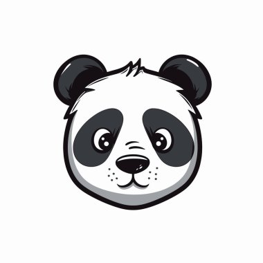 Büyüleyici bir panda resmi, büyük anlamlı gözler, siyah ve beyaz kürkler ve yuvarlak kulaklar içerir, vahşi yaşam meraklıları ve çocuk dekoru için mükemmeldir..