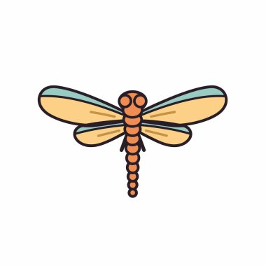 Parlak mavi ve sarı kanatlı, karmaşık desenler gösteren bir yusufçuğun ayrıntılı bir çizimi. Eserde böceğin hassas yapısı ve canlı renkleri vurgulanıyor..