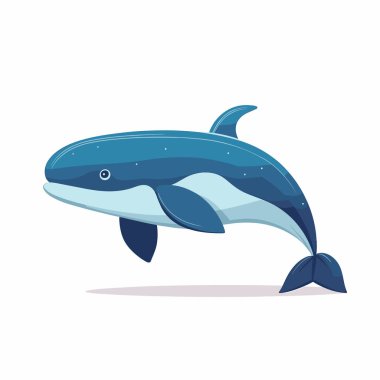 Renkli bir yunus sudan atlıyor, parlak vücudunu ve hayat dolu ruhunu sergiliyor. Mavinin canlı tonları okyanus yaşamını aydınlatan canlı bir atmosfer yaratır..