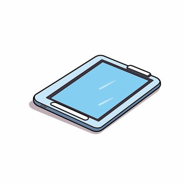 Modern bir tablet aygıtı düz bir yüzeye yerleştirilir, parlak ve renkli bir ekran gösterir. Pürüzsüz tasarımı ve pürüzsüz kenarları, çeşitli uygulamalar için uygun çağdaş teknolojiyi vurgular.