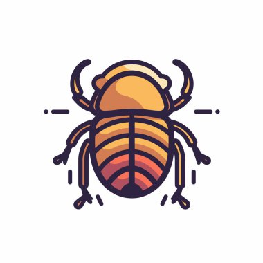 Bu sanat eserinde kalın renkleri ve geometrik desenleri olan detaylı bir böcek var. Çarpıcı görünüşü, sanatsal tasarım yoluyla doğanın güzelliğini vurgular..