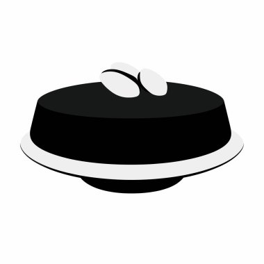 Nefis bir tatlı yuvarlak bir tabakta oturur, üstü kahve çekirdekleri ile zarifçe kaplıdır. Koyu renk ve cezbedici sunum bunu her kutlama ya da toplanma için hoş bir ikram haline getirir..