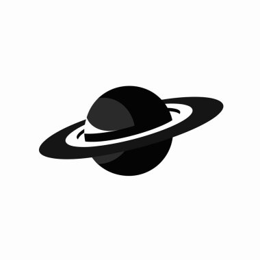 Bu sanat eseri, güneş sistemindeki altıncı gezegen Satürn 'ü tasvir ediyor. Simgesel halkalarını ve karanlık dairesel gövdesini vurguluyor..