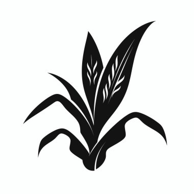 Benzersiz bir tasarım, geniş yapraklı bir bitki sergiliyor. Sanat eserleri, bitkinin doğal güzelliğini kalın çizgileri ve karmaşık desenleriyle vurguluyor, organik zarafetini vurguluyor..