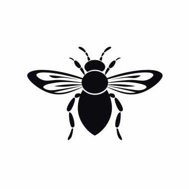 Siyah ve beyaz bir illüstrasyonda bir arı, kanatlarını, vücut yapısını ve bacaklarını basit ama sanatsal bir şekilde renklendiriyor. Bu tasvir, bu önemli tozlayıcının güzelliğini vurgular..