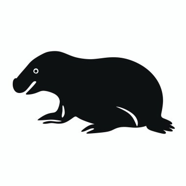 Şekillendirilmiş siyah bir ben, rahat bir duruşla gösterilir. Şirin yaratık, yumuşak ve cana yakın doğasını vurgulayan yuvarlak şekilli ve dostane bir ifadeye sahiptir..