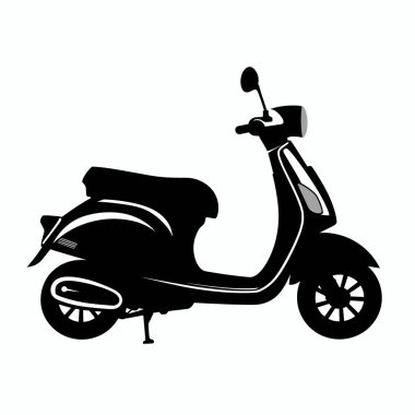 Gösterişli bir scooter silueti belirgin kıvrımlarını ve detaylarını vurgular. Klasik tasarımı, eski tarz ve modern işlevselliğin bir karışımını yansıtır. Şehir içi iş seyahatleri için mükemmeldir..
