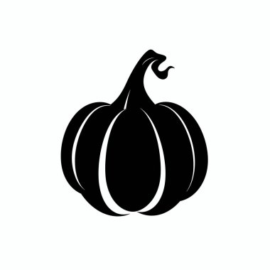 Siyah bir balkabağı silueti yuvarlak şeklini ve kendine özgü kıvrımlarını sergiliyor. Cadılar Bayramı dekorasyonu ya da sonbahar temalı el sanatları için mükemmel. Grafik tasarım projeleri için ideal.