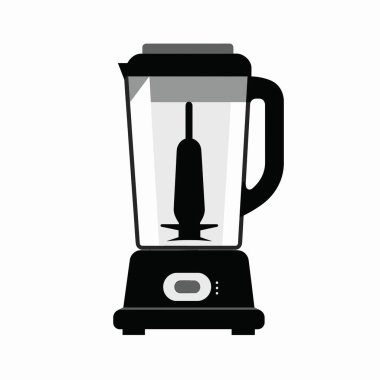 Parlak bir blender mutfak tezgahının üzerinde duruyor, kullanıma hazır. Cihaz smoothie ve diğer içecekleri karıştırmak için tasarlandı. Temiz çizgileri mutfağın çağdaş görünümünü arttırır..