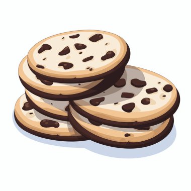 Kurabiyeler cazip bir düzende istiflenir, çikolata parçalı altın rengi kahverengi bir dış görünüş sergilerler. Tatlı severler için mükemmel bir ziyafet, bu kurabiyeler kesinlikle aşermeleri tatmin eder..