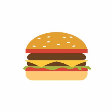 Bu canlı çizburgerin üzerinde susam tohumları, sulu biftek köfteleri, erimiş peynir, taze marul ve hamburgercilere hitap eden taze domates var..