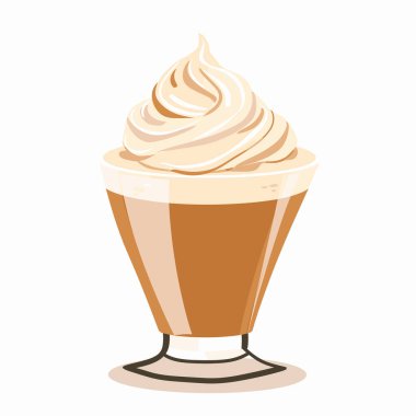 Bir tatlı zarif bir şekilde bir bardakta sunulur, kremalı tabanı pohpohlanmış krema ile gösterilir. Zengin karamel rengi hoşgörüyü davet eder, her tatlı için mükemmeldir..