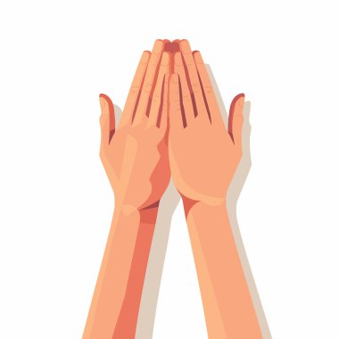 İki el birlik ve bağlantıyı sembolize eden bir şekilde yan yana konmuştur. Eller sıcak bir tonda gösteriliyor, barış ve işbirliği hissi uyandırıyor..