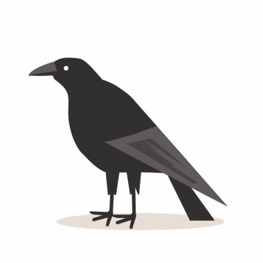 Bu sanat eserinde, basit çizgiler ve şekiller sergileyen, bir ışık yüzeyinde dik duran siyah bir kuş yer almaktadır. Tasarım kuşun siluetini vurgulayan minimalist bir stili vurguluyor..