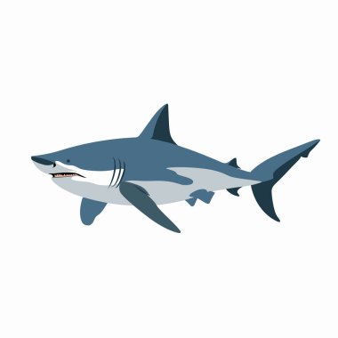 Bu sanat eseri, okyanusun derinliklerinde zarif bir şekilde süzülen büyük bir beyaz köpekbalığını gösteriyor. Köpekbalığı detaylı özellikler ve etkileyici bir tasarım sergiliyor gücünü ve güzelliğini sergiliyor..