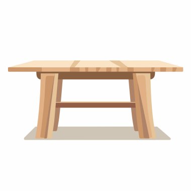 Tahta bir masa temiz, düz bir dizayn ve doğal bir son içerir. Sağlam bacakları ve minimalist tarzı onu hem modern hem de kırsal ev ortamları için ideal kılıyor..