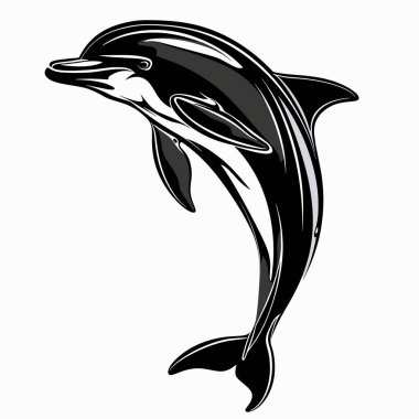 Okyanustan atlayan bir yunus çevikliğini ve şakacı doğasını sergiliyor. Açık mavi su güneşin altında parlıyor ve bu deniz canlısı için çarpıcı bir zemin oluşturuyor..