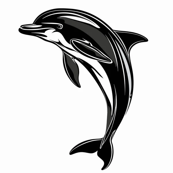 Okyanustan atlayan bir yunus çevikliğini ve şakacı doğasını sergiliyor. Açık mavi su güneşin altında parlıyor ve bu deniz canlısı için çarpıcı bir zemin oluşturuyor..