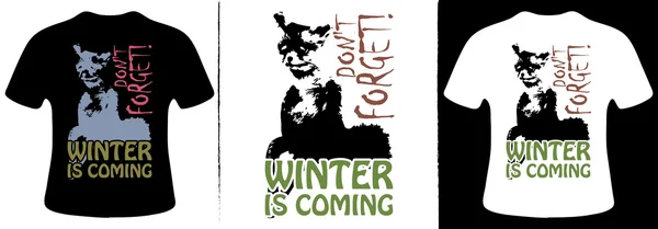 Kış T-Shirt tasarım geliyor