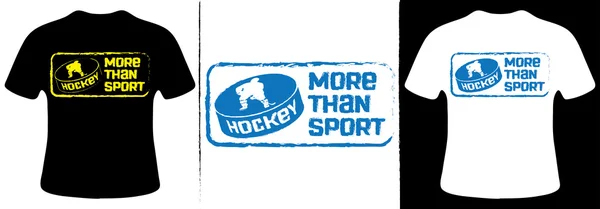 T-Shirt-Design für Eishockey — Stockvektor