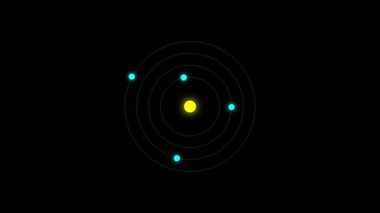 Bilim Soyut Molekül Yapısı Döndürme Hareketi.