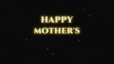 Anneler Günün kutlu olsun Animasyon: 124; Minimalist Tipografi Tebrik Kartı Biçimi: 124; Zarif Çiçek ve Kalp Parçacık Hareketi Grafik: 124; Evrensel Anneler Günü Mesajı Videosu