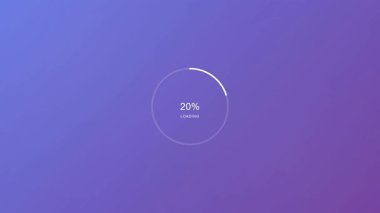 Modern Kusursuz Animasyon Döngüsü - Ekran Yükleme, İşlem Çubuğu, Tamponlama, Bekleme Ekranı, UI UX Arayüz Arkaplan Videosu.