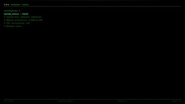 Gelecekçi Sistem Önyükleme Dizisi Canlandırma Yeşil Teknoloji Uçbirim UI Yükleme Ekranı.