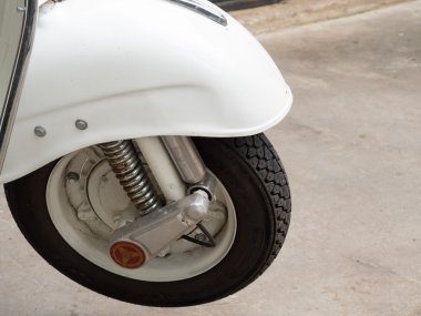 closeup açık-tekerlekli motosiklet. 